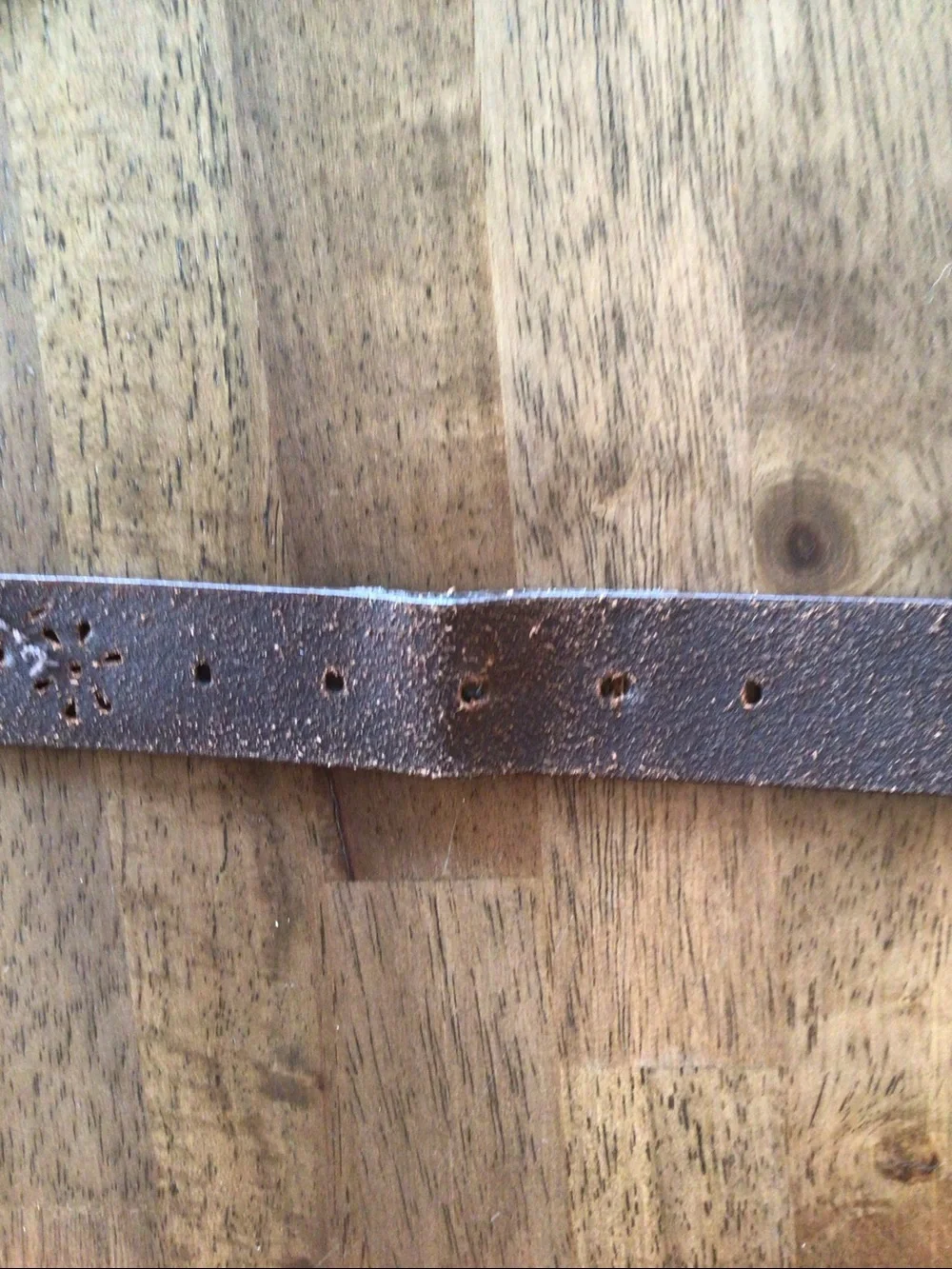 Brown Floral Embossed genuine Leather Waist Belt - Sz L/XL 40 inches